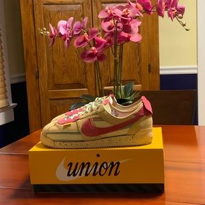 Nike x Union Cortez SP/ Sesame/Pink Clay-Dutch Green